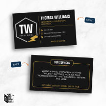 Professional Black Electrician Electrical Services
