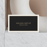 Professional Black Gold Modern Luxury Business Card<br><div class="desc">bIn the world of networking, making a memorable first impression is imperative. Our minimalist-style business cards are designed to do just that, encapsulating professionalism and elegance in a sleek, simple design. Tailored for the discerning professional, these cards are a perfect fit for small business owners, consultants, attorneys, hair stylists, and...</div>
