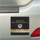 Professional Black & Gold Notary Business Photo