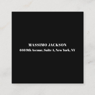Professional black grey modern minimalist add name enclosure card