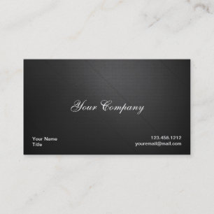 Professional Black Leather Print Business Card