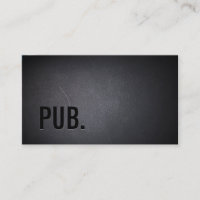 Professional Black Minimalist Pub