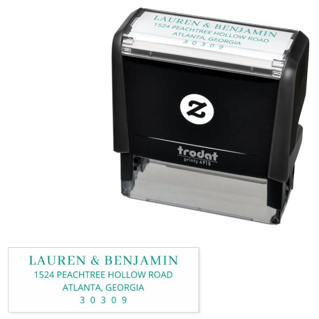 Professional Black Minimalist Self-inking Stamp (In Situ)