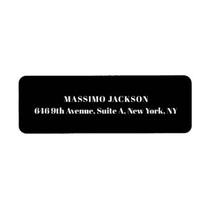Professional black modern minimalist add name