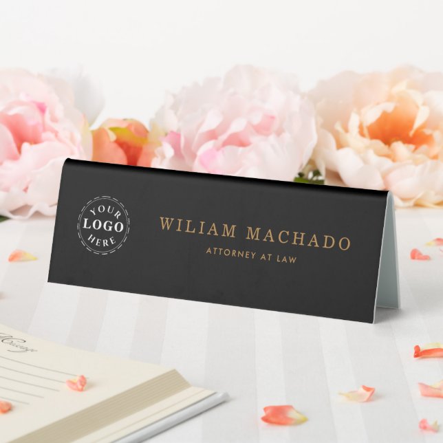 Professional Black Name Plate for Attorneys (In SItu (Wedding))