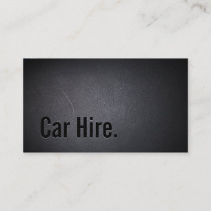 Professional Black Out Car Hire Business Card