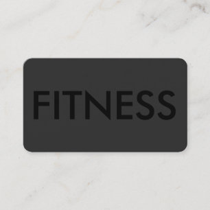 Professional Black Out Fitness Sport Business Card