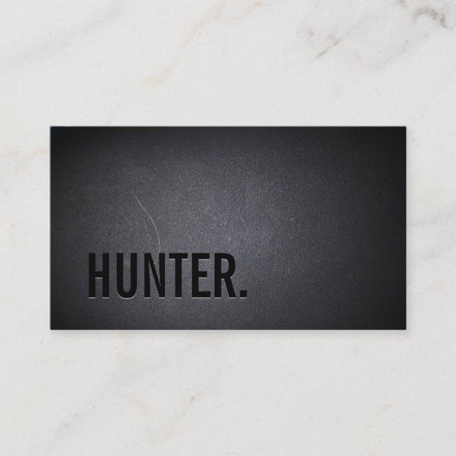 Professional Black Out hunter Business Card (Front)