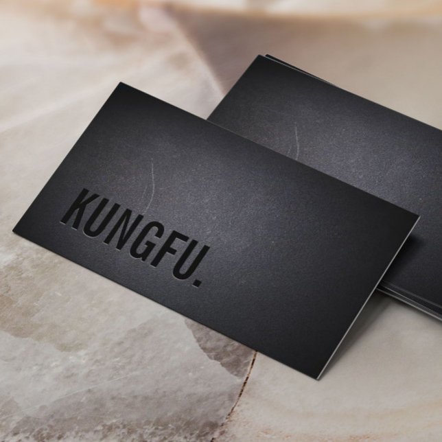 Professional Black Out Kungfu Business Card (Creator Uploaded)