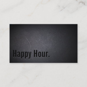 Professional Black Out Liquor Bar Business Card