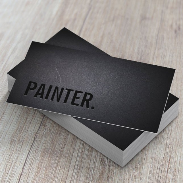 Professional Black Out Painter Business Card (Creator Uploaded)