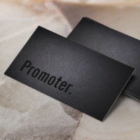 Professional Black Out Promoter Business Card