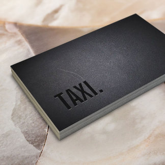 Professional Black Out Taxi Business Card