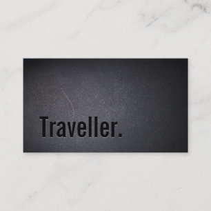 Professional Black Out Traveller Business Card
