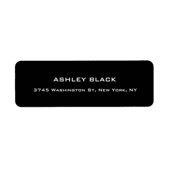 Professional Black Plain Elegant Modern Unique (Front)
