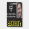 Professional Black Security Guard Photo ID