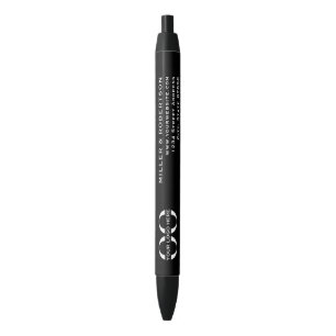 Professional Black White Company Logo Black Ink Pen