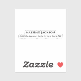 Professional black & white modern minimalist name
