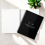 Professional Black White Monogram Business Initial Planner<br><div class="desc">Stay organised in style with this professional monogram initial planner. Featuring a clean, minimalist design and a bold monogram on the cover, this notebook is perfect for professionals, students, or anyone who values personalised stationery. Its high-quality pages are ideal for jotting down notes, ideas, or to-do lists, making it both...</div>