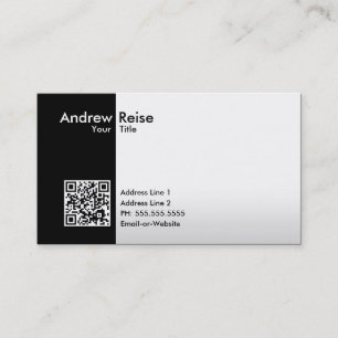 professional black/white QR code Business Card