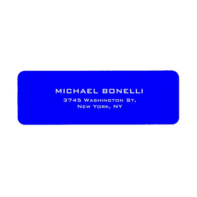 Professional Blue Colour Simple Plain Elegant (Front)
