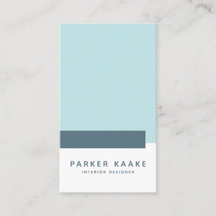 Professional Blue Modern Geometric Business Card