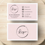 Professional Blush Pink Business Logo Social Media Card<br><div class="desc">Step into the realm of sophistication with our Professional Blush Pink Business Logo Business Card. Merging elegance with professionalism, this card encapsulates your brand's essence with finesse. Highlighted by a subtle yet captivating blush pink hue, this business card sets the stage for a refined and memorable introduction. Your professional photo,...</div>