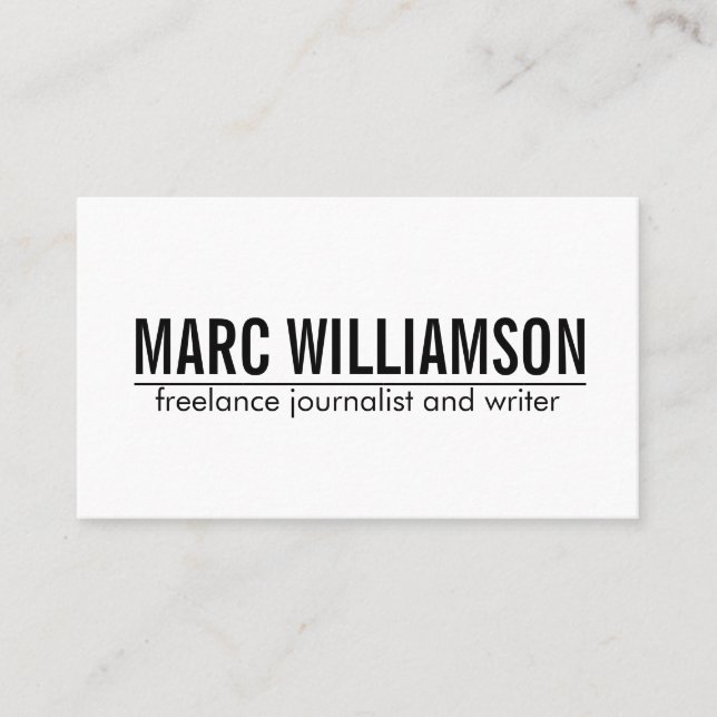 Professional Bold Minimal Symbols Business Card (Front)