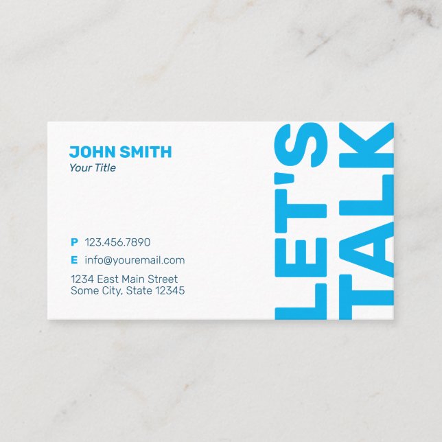 Professional Bold Minimalist Modern Business Card (Front)