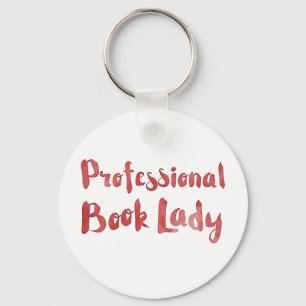 professional book lady key ring