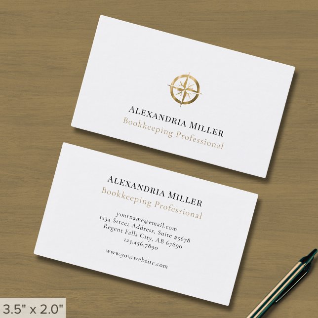Professional Bookkeeper Business Card (Creator Uploaded)