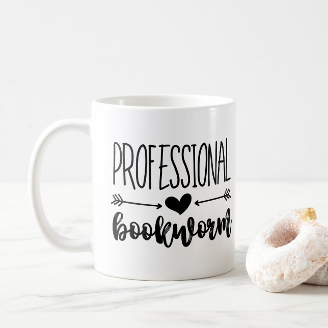 professional bookworm  coffee mug (With Donut)