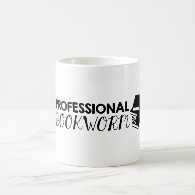 Professional bookworm coffee mug (Center)