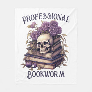 Professional Bookworm Fleece Blanket