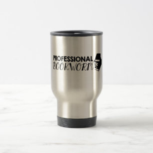 Professional bookworm travel mug