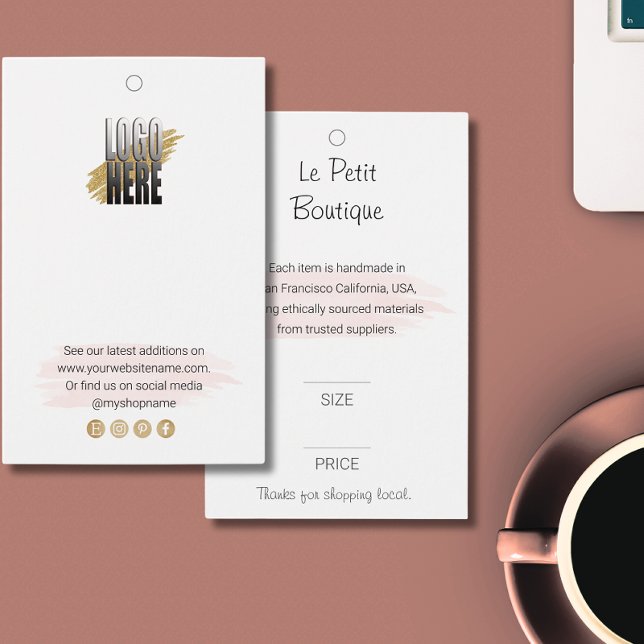 Professional Boutique Logo Clothing Price Tag (Creator Uploaded)