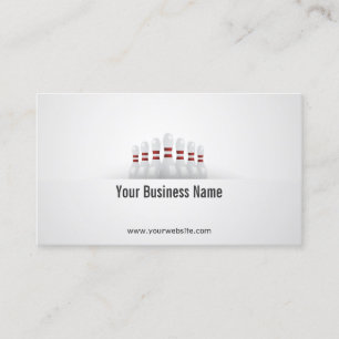 Professional Bowling  Business Card