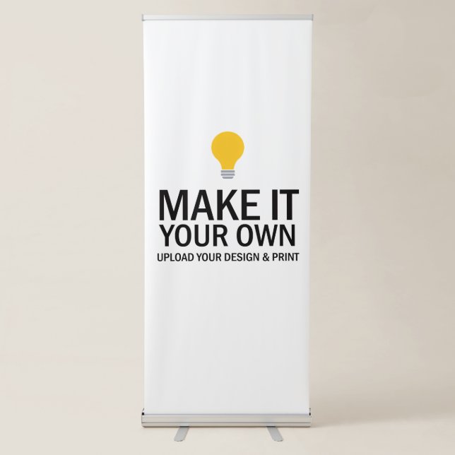 Professional Brand Identity Upload Your Design Retractable Banner (Front)
