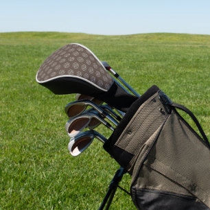 Professional Brand Pattern Logo Modern Brown Golf Head Cover