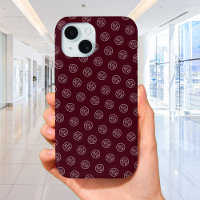 Professional Brand Pattern Logo Modern Burgundy