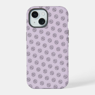 Professional Brand Pattern Logo Modern Purple iPhone 15 Case