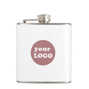 Professional Branded Custom Business Logo Hip Flask