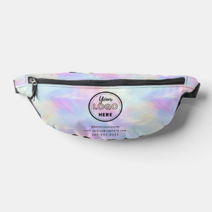 Professional Branding Logo Iridescent Opal Stylish Bum Bags