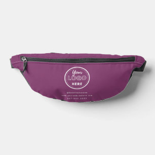 Professional Branding Minimalist Logo Berry Purple Bum Bags