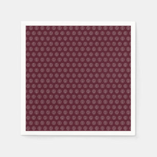 Professional Branding Minimalist Logo Burgundy Napkin