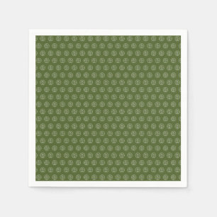 Professional Branding Minimalist Logo Moss Green Napkin