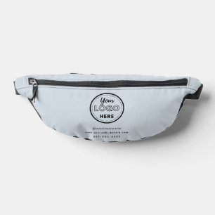 Professional Branding Minimalist Logo Soft Navy Bum Bags