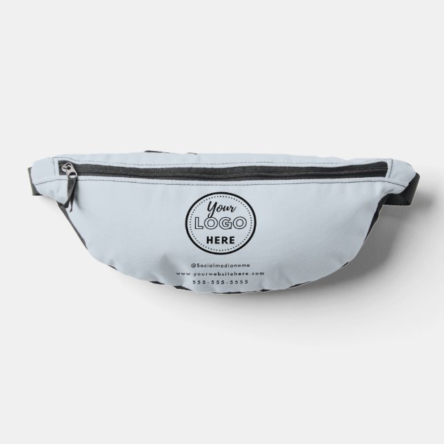 Professional Branding Minimalist Logo Soft Navy Bum Bags (Lay Down)