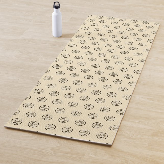 Professional Branding Minimalist Promo Logo Groovy Yoga Mat (In Situ)