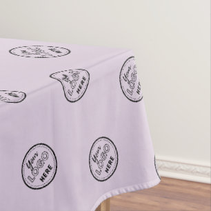 Professional Branding Minimalist Promo Logo Purple Tablecloth